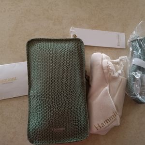 Green Snakeskin Hammit small purse